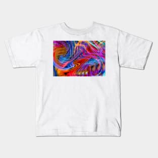 rainbow swirls of clouds Kids T-Shirt